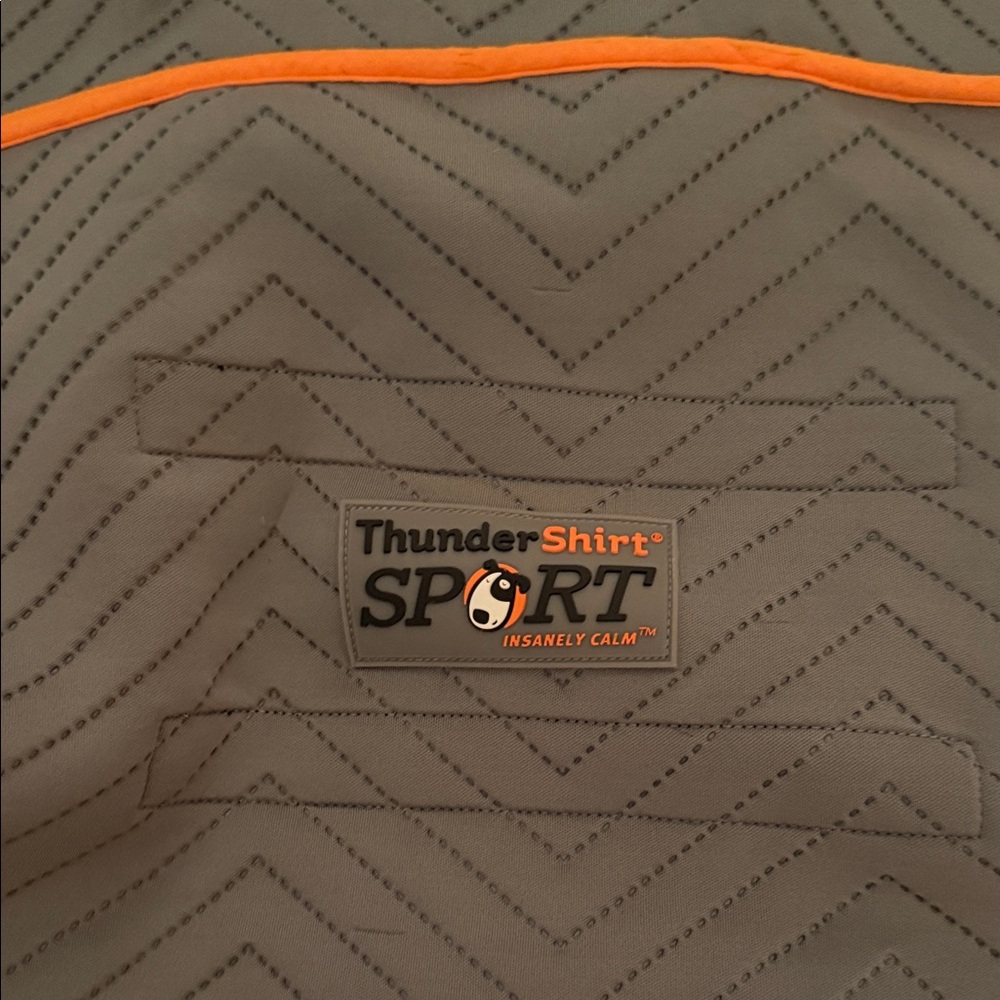 Thundershirt Sport Gray with Orange Trim for dog